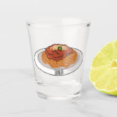 Verre A Shot Illustration de Spaghetti (Devant)