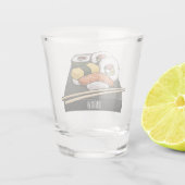 Verre A Shot Illustration de sushi (Dos)