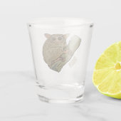 Verre A Shot Illustration de Tarsier (Dos)