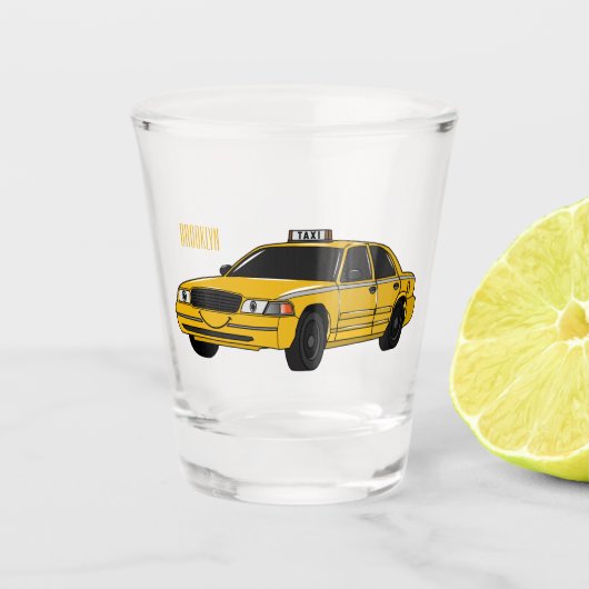 Verre A Shot Illustration de taxi (Devant)