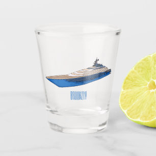 Verre A Shot Illustration de yacht