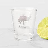 Verre A Shot Illustration d'Emu bird (Dos)