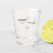 Verre A Shot Illustration des jeux de cuisine (Dos)