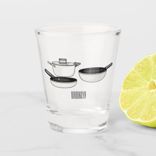 Verre A Shot Illustration des jeux de cuisine (Devant)