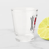 Verre A Shot Illustration des outils de menuiserie (Gauche)
