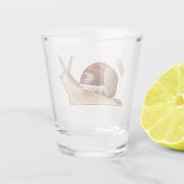 Verre A Shot Illustration d'escargot (Dos)