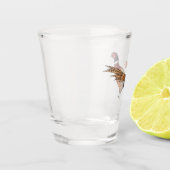 Verre A Shot Illustration d'oiseau faisan à cou circulaire (Gauche)
