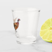 Verre A Shot Illustration d'oiseau faisan à cou circulaire (Droite)