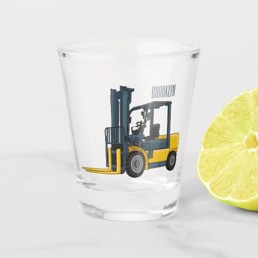 Verre A Shot Illustration du chariot élévateur (Devant)