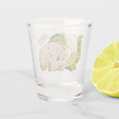 Verre A Shot Illustration du chou-fleur (Dos)