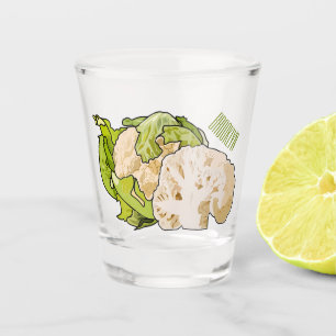 Verre A Shot Illustration du chou-fleur