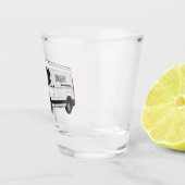 Verre A Shot Illustration du fourgon de livraison (Droite)