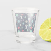 Verre A Shot Illustration du Motif spatial (Dos)