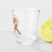 Verre A Shot Illustration du pain et de la confiture (Droite)