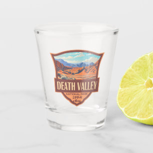 Verre A Shot Illustration du parc national de Death Valley Retr