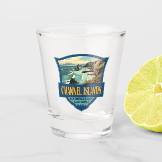 Verre A Shot Illustration du parc national des îles Channel (Devant)