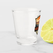 Verre A Shot Illustration du parc national des volcans d'Hawaii (Gauche)