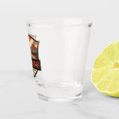 Verre A Shot Illustration du parc national des volcans d'Hawaii (Droite)