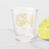 Verre A Shot Illustration du serpent python birman (Dos)