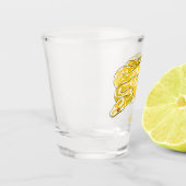 Verre A Shot Illustration du serpent python birman (Gauche)