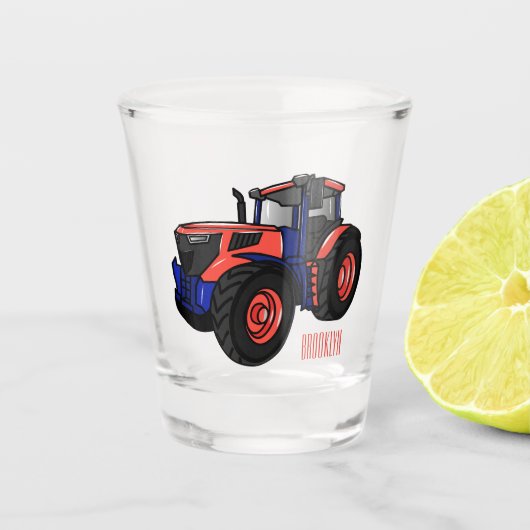 Verre A Shot Illustration du tracteur (Devant)