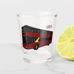 Verre A Shot Illustration d'un bus à deux étages