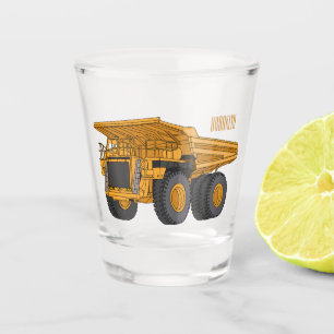 Verre A Shot Illustration d'un camion à grande échelle