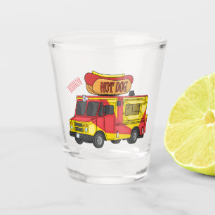 Verre A Shot Illustration d'un camion de nourriture pour chien