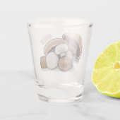 Verre A Shot Illustration d'un champignon (Dos)
