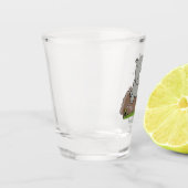 Verre A Shot Illustration d'un petit rhinocéros (Gauche)