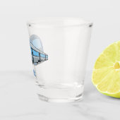 Verre A Shot Illustration d'un train électrique (Droite)