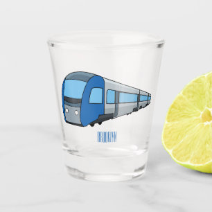 Verre A Shot Illustration d'un train électrique