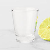 Verre A Shot Illustration d'une caricature de maïs joyeux (Gauche)