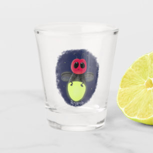 Verre A Shot Illustration d'une luciole à éclair mignon