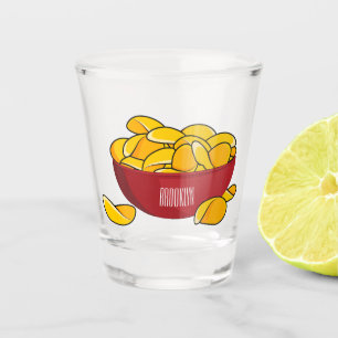 Verre A Shot Illustration d'une puce de pomme de terre