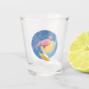 Verre A Shot Illustration graphique du Flamant rose de navigati