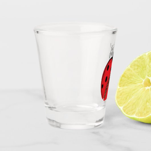 Verre A Shot Illustration Lady Bug (Gauche)