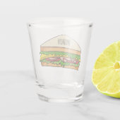 Verre A Shot Illustration Sandwich (Dos)