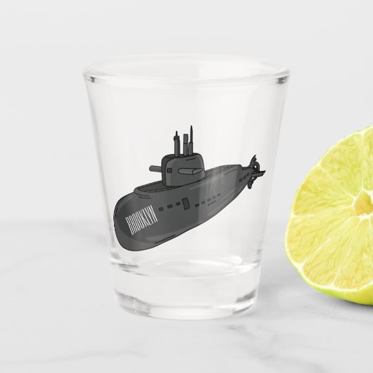 Verre A Shot Illustration sous-marine (Devant)
