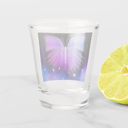 Verre A Shot Imaginaire spatial Papillon cosmique (Dos)