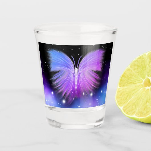Verre A Shot Imaginaire spatial Papillon cosmique (Devant)