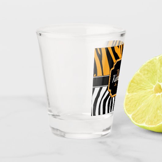 Verre A Shot Impression Zebra (Gauche)