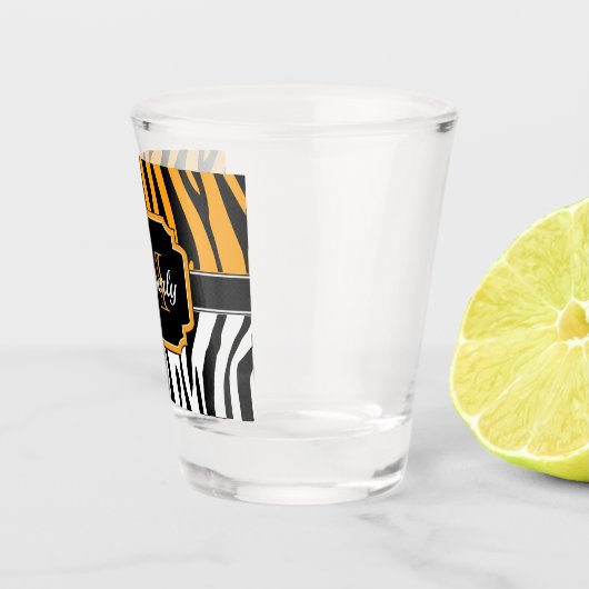 Verre A Shot Impression Zebra (Droite)