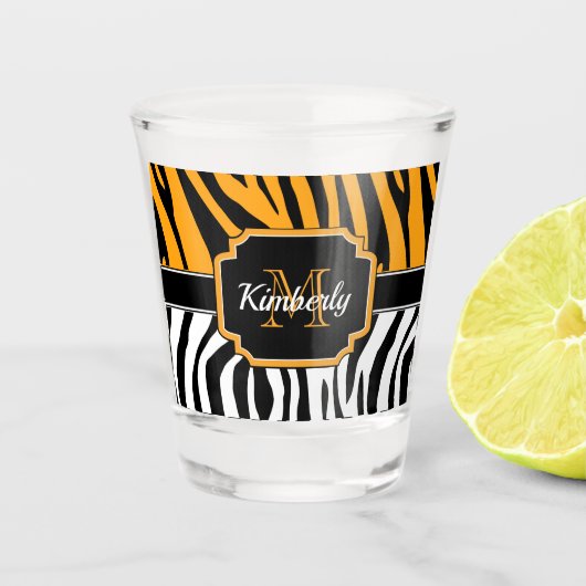 Verre A Shot Impression Zebra (Devant)