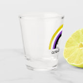 Verre A Shot Indicateur de fierté non binaire Rainbow non binai (Gauche)