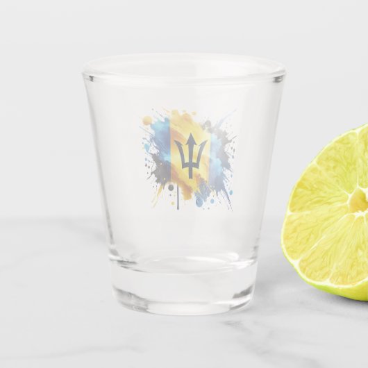 Verre A Shot Indicateur de l'effet de projection Barbade (Dos)