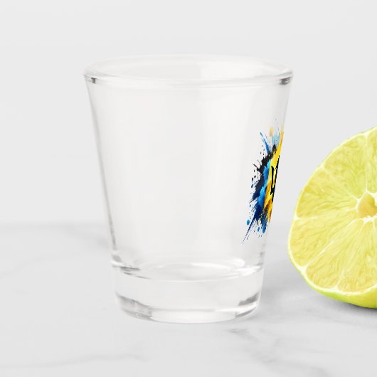 Verre A Shot Indicateur de l'effet de projection Barbade (Gauche)