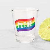 Verre A Shot Indicateur Rainbow de Pride (Devant)