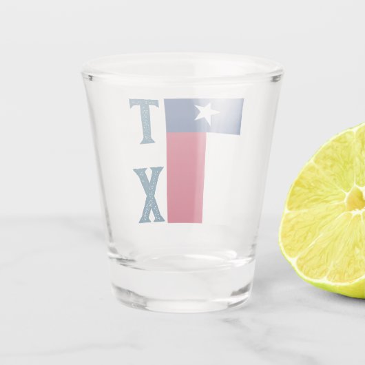 Verre A Shot Indicateur Texas (vertical) (Dos)