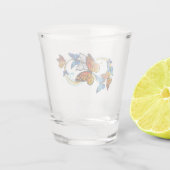 Verre A Shot Infinité de papillons monarques (Dos)